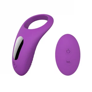 Cocky Cock Ring Vibrator - Purle