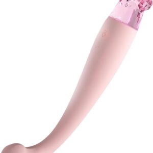 Cat Claw Crystal Glass Silicone Vibrator for Clitoral & G-Spot Stimulation