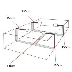 Under Bed BDSM Restraint Kit – Adjustable Bondage Strap System3