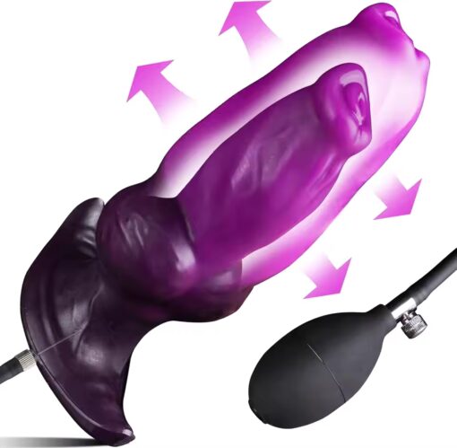 Inflatable Fantasy Dog Knot Anal Plug – Expandable Butt Plug Toy for Adults  - Adam Goods