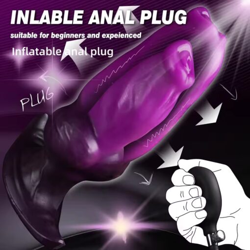 remote vibrating anal plug Sexy Toys, Silicone Anal Plug with Dog Puppy Tails, Prostate Massage Anus  Dilator Sex Toys for Beginner Men Women Couples main image 1