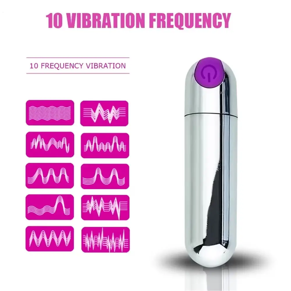 Mini Bullet Vibrator with 10 Speeds – USB Rechargeable Clitoral Massager for Women3