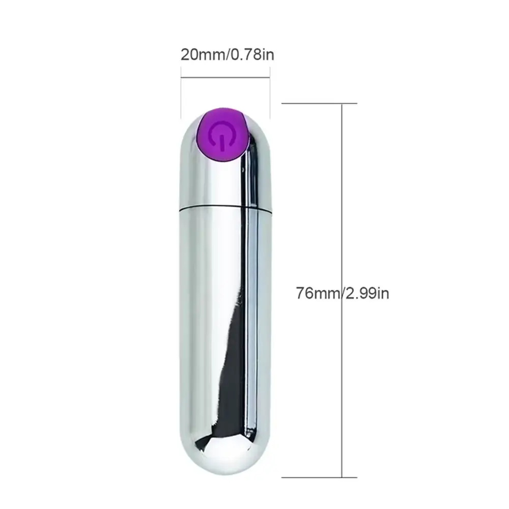 Mini Bullet Vibrator with 10 Speeds – USB Rechargeable Clitoral Massager for Women4