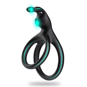 Ergonomic Silicone Delay Ring with Dual Stimulation for Couples